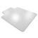 Front. Floortex - Eco-Friendly Lipped Enhanced Polymer Chair Mat for Carpet 36 x 48 inches - Clear.