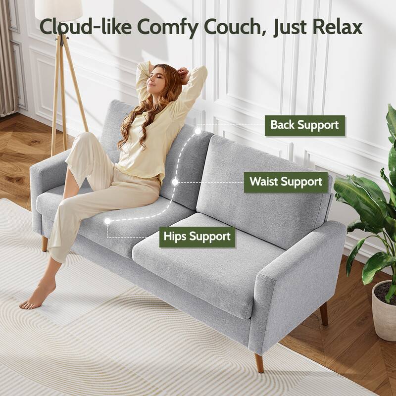 Cloud-like Comfy Couch, Just Relax

- Back Support
- Waist Support
- Hips Support