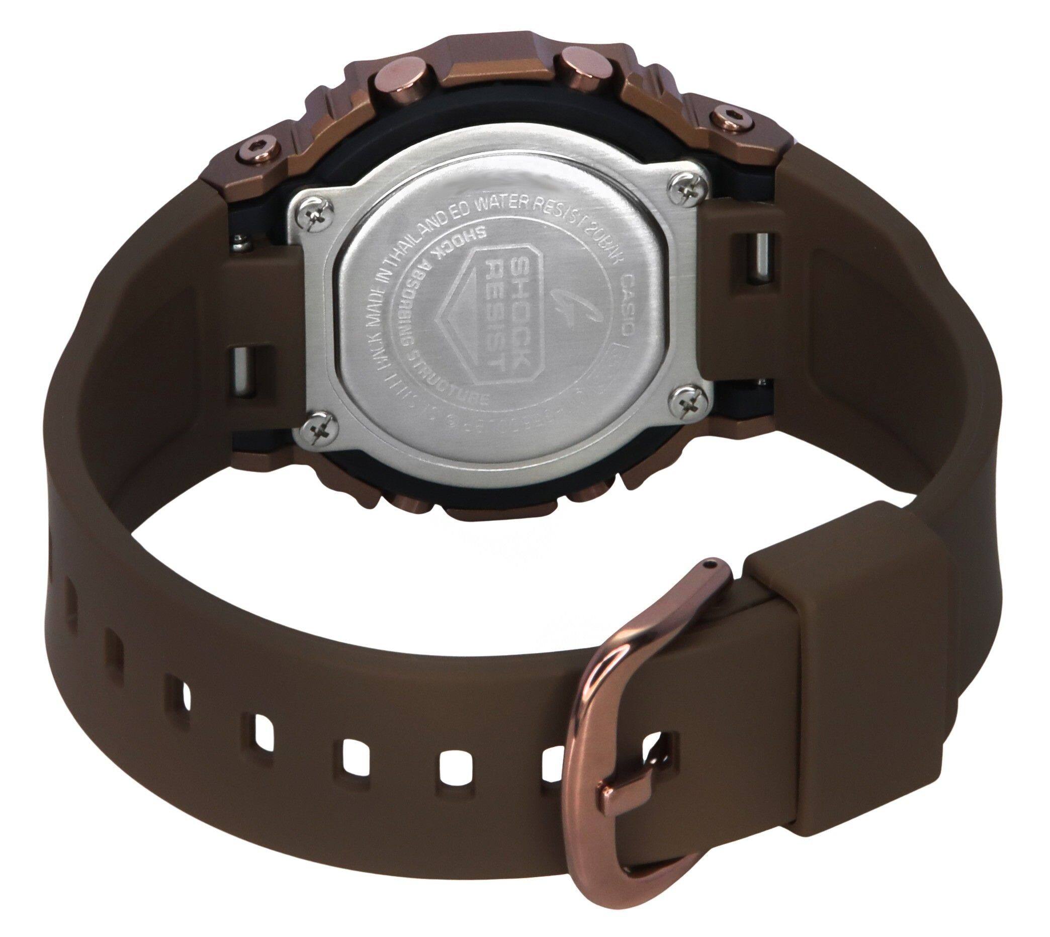 Sure, here is the corrected text:

- "SHOCK RESIST"
- "WATER RESIST"
- "SHOCK RESIST STRUCTURE"
- "MADE IN THAILAND"
- "CASIO"
- "RESIST 200M"