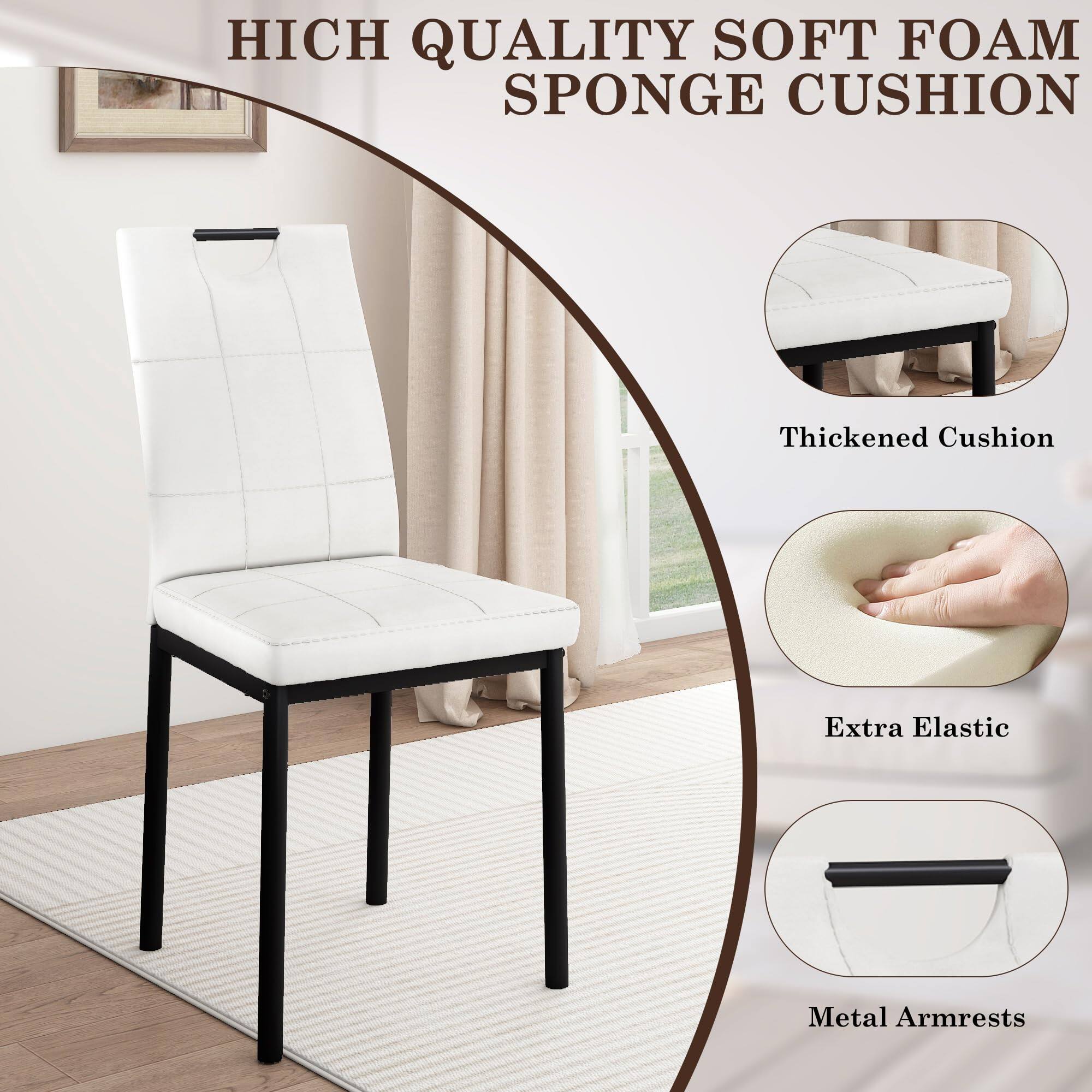 HICH QUALITY SOFT FOAM SPONGE CUSHION

- Thickened Cushion
- Extra Elastic
- Metal Armrests