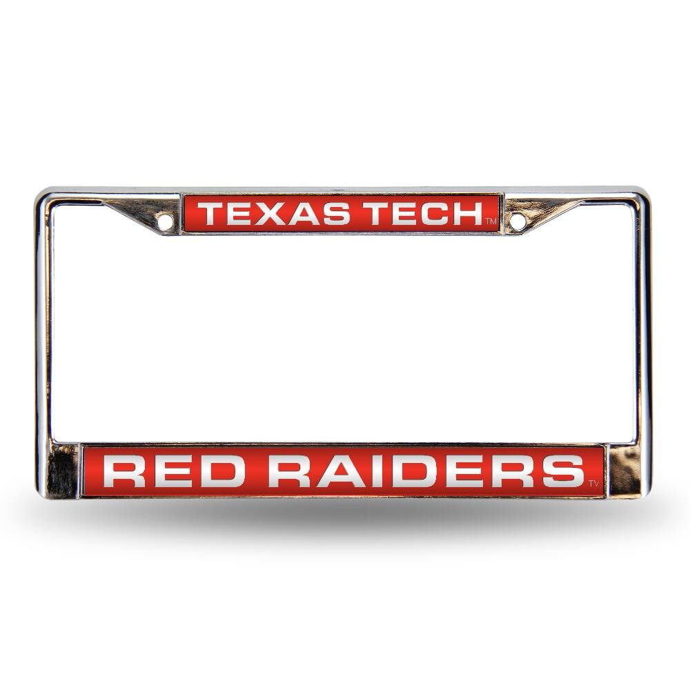 Rico Industries - Texas Tech Red Raiders Chrome Metal Laser Cut License Plate Frame - Multi