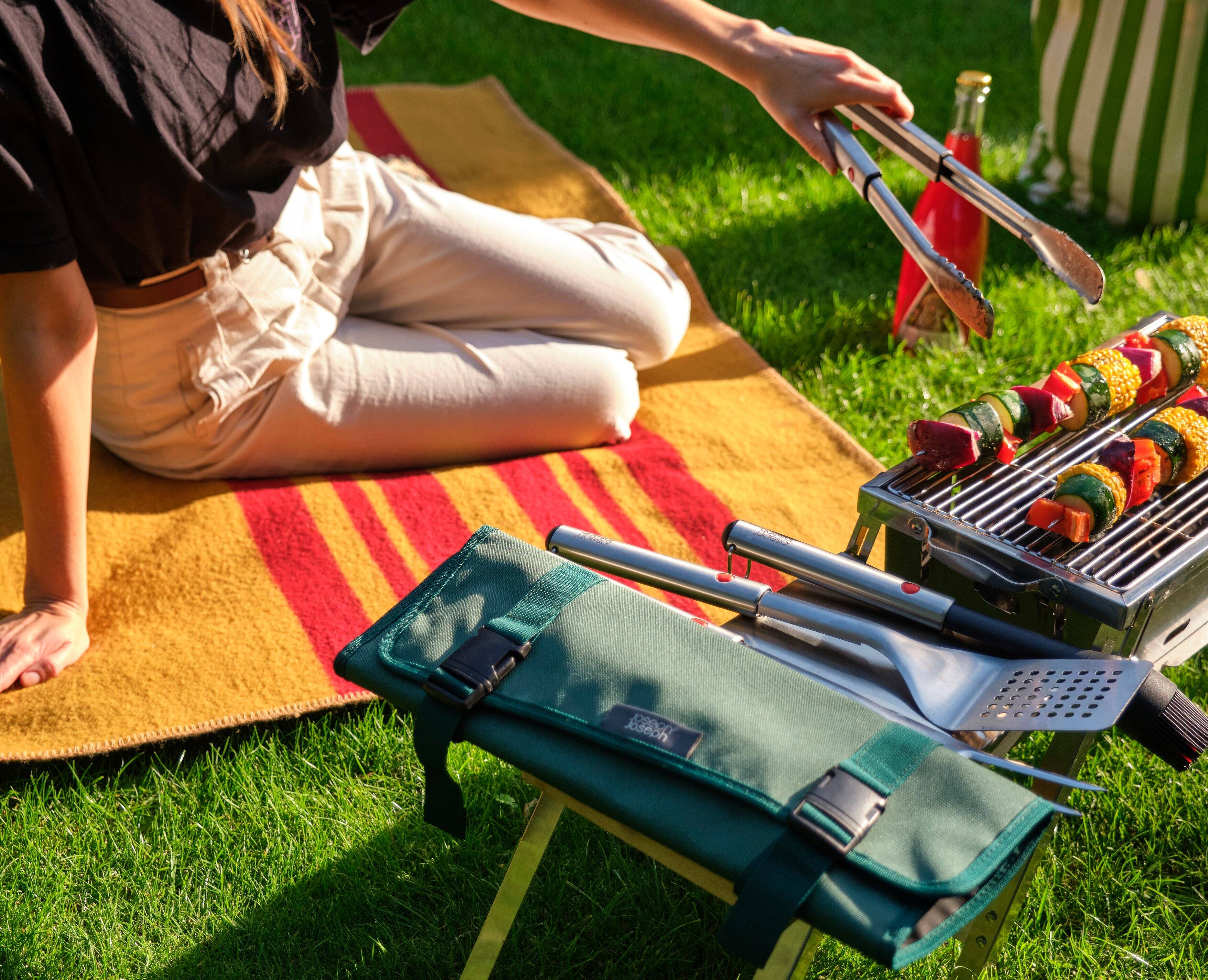 Alt View 3. Joseph Joseph - GrillOut 4-piece BBQ Tool Set with Storage Case.