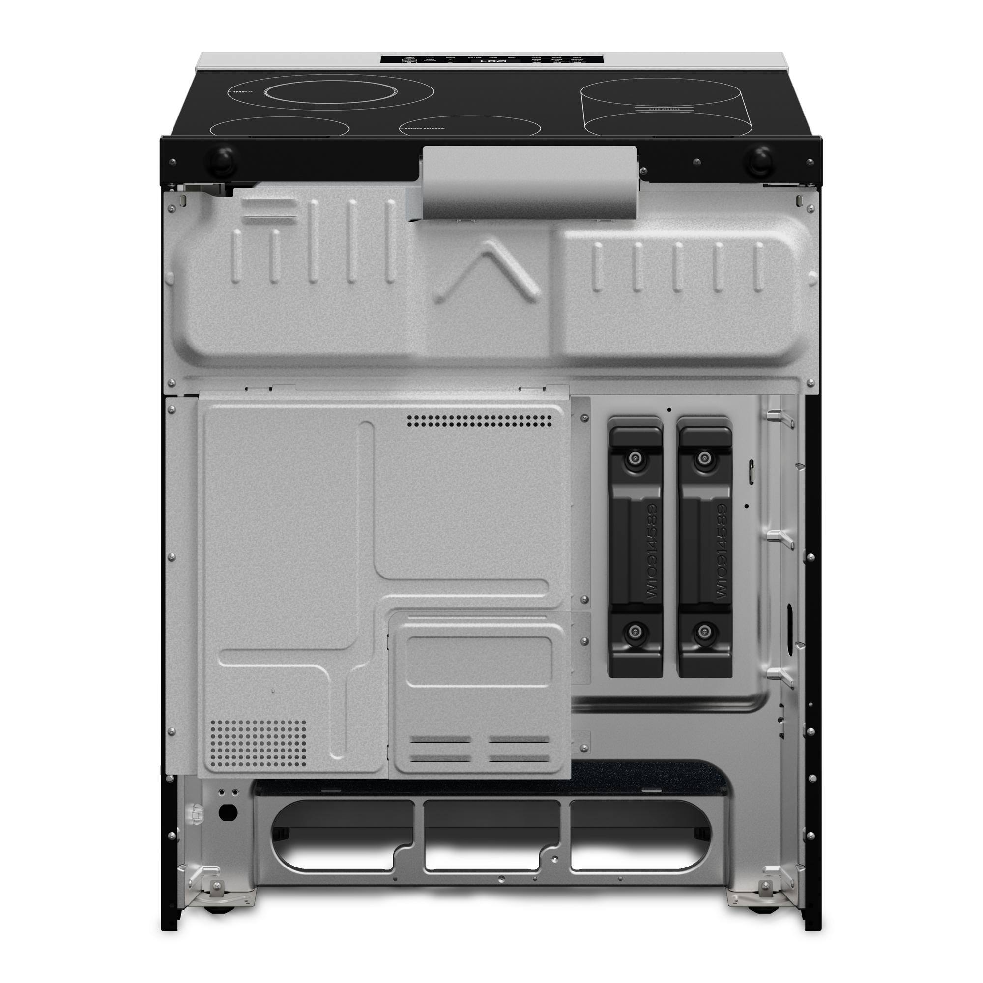 Back. Maytag - 5.3 Cu. Ft Slide-In Electric Range with Grill Mode and No Preheat Air Fry - Fingerprint Resistant Stainless Steel.