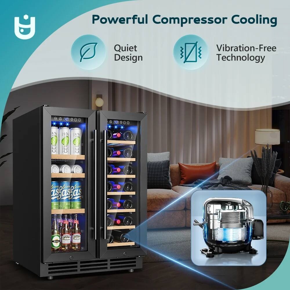 Powerful Compressor Cooling  
Quiet Design  
Vibration-Free Technology