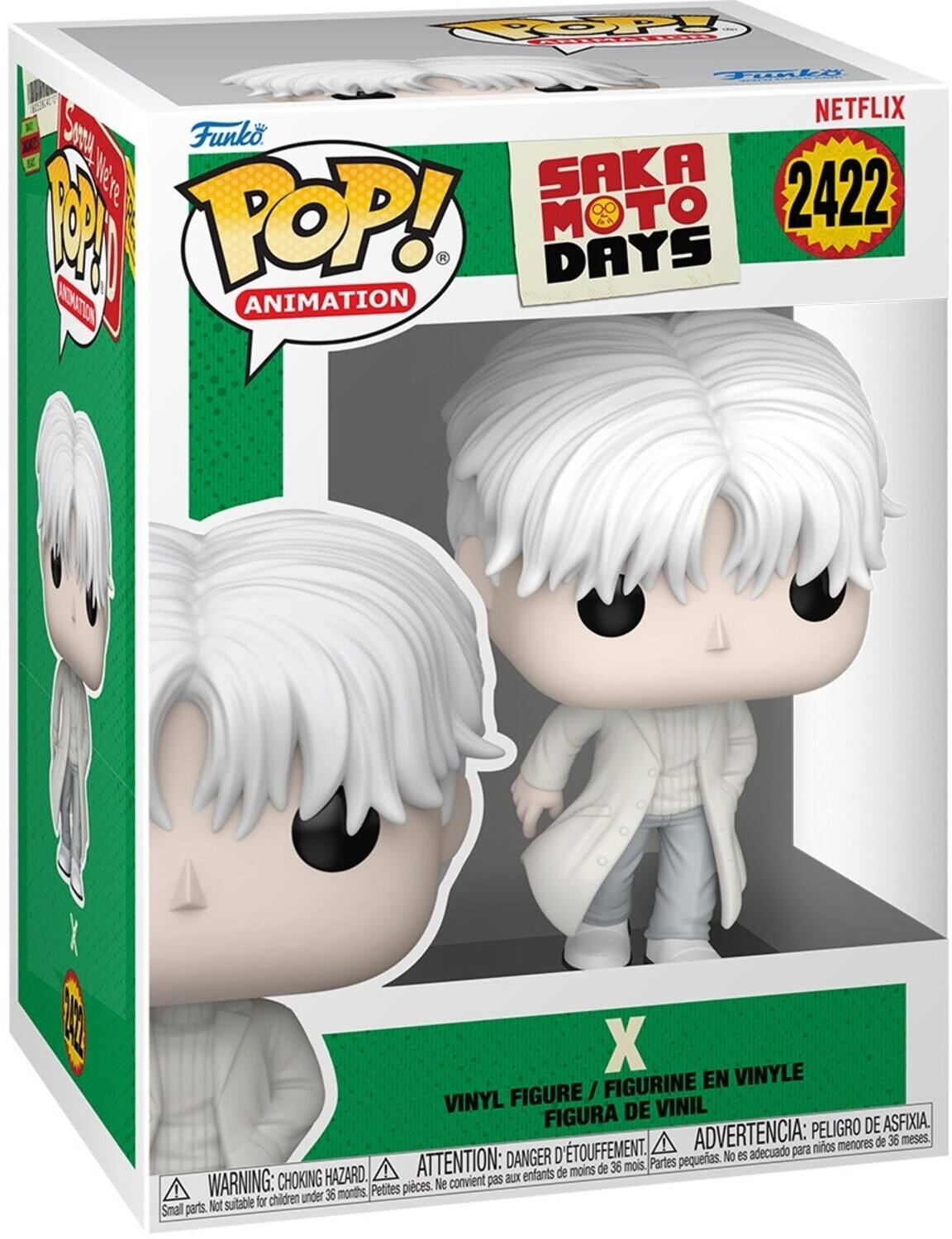 TOP OL Toka M K NETFLIX SMNy Funko POP! M 8. TO DAYS MCATIN ANIMATION X VINYL FIGURINE / FIGURE / VINYLE EN VINIL FIGURA DE VINIL. DANGER: CHOKING HAZARD. ATTENTION: D'ETOUFFEMENT. ADVERTENCIA: PELIGRO DE ASFIXIA. No es adecuado para niños menores de 36 meses.