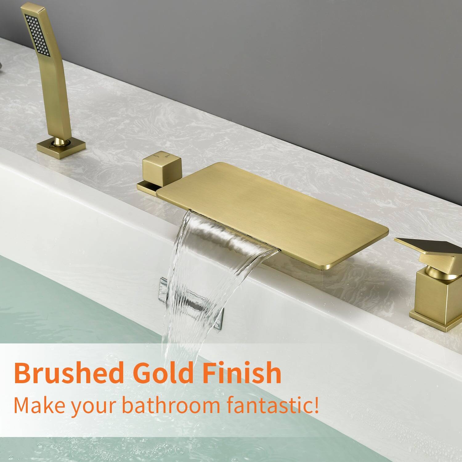 Brushed Gold Finish  
Make your bathroom fantastic!
