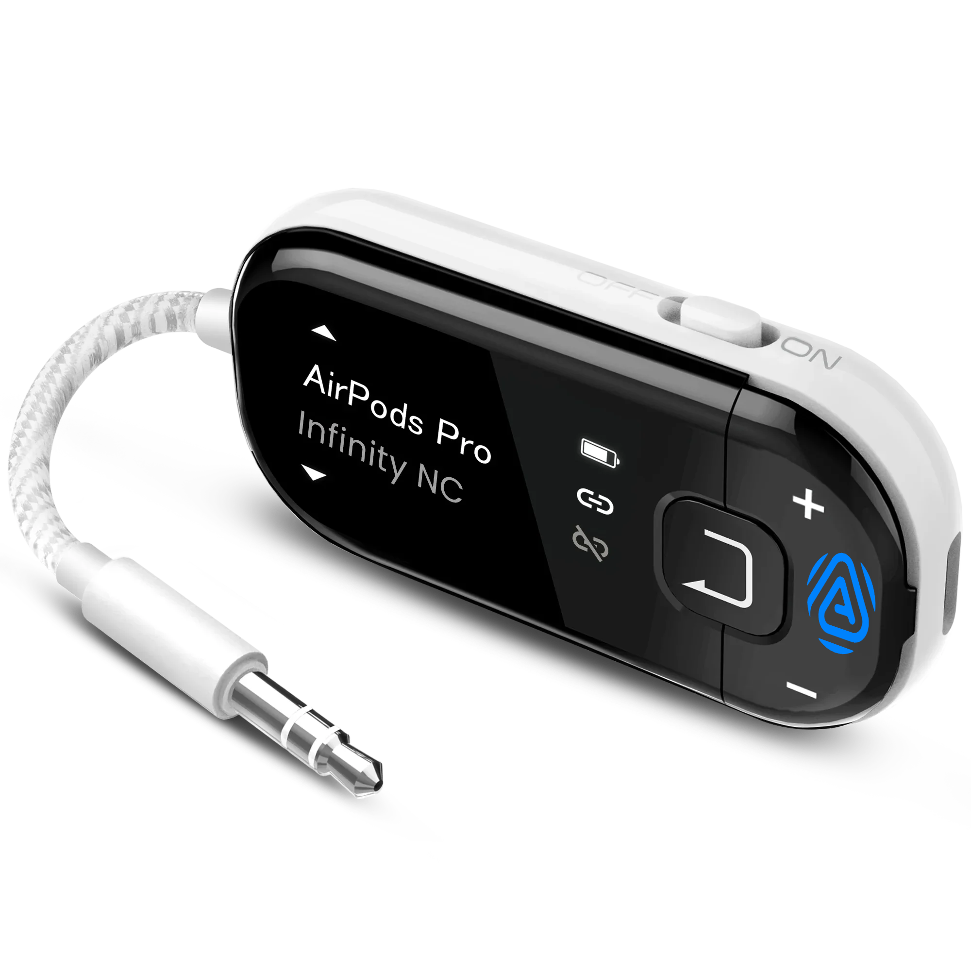 Avantree - Voyager – OLED Display & Latest Auracast Bluetooth 5.4 Adapter for Airplane