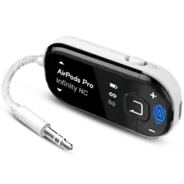 Avantree - Voyager – OLED Display & Latest Auracast Bluetooth 5.4 Adapter for Airplane