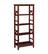 Alt View Zoom 11. Linon Home Décor - Tressa 4-Shelf Solid Wood Bookcase - Antique Tobacco Brown.