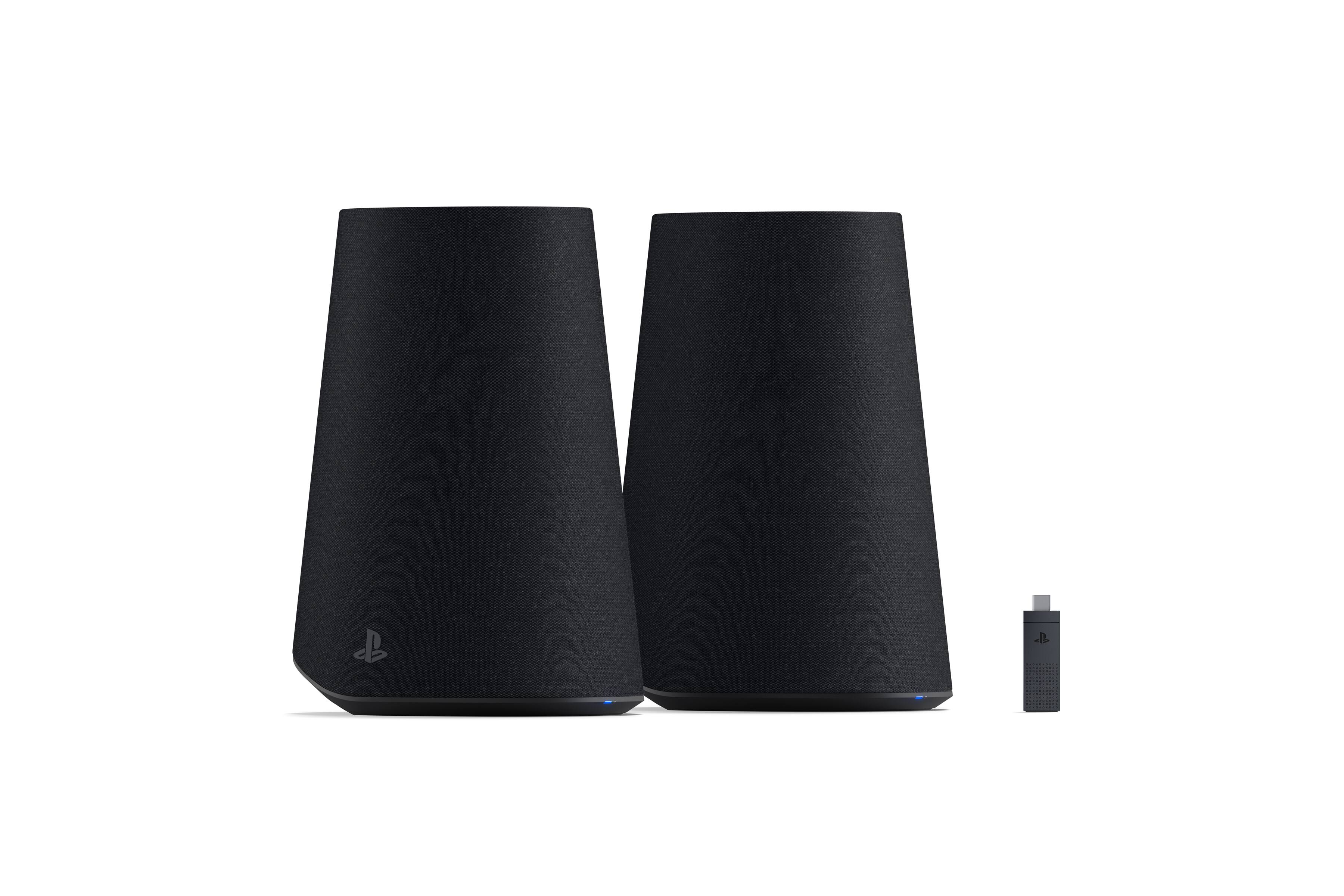 Left. Sony Interactive Entertainment - PULSE Elevate Wireless Speakers Pair for PS5, PC/Mac & Mobile - Black.