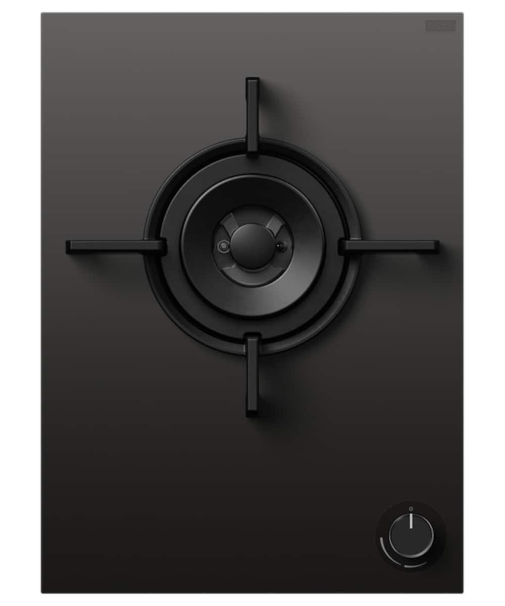 Fisher & Paykel - 15-in Gas on glass modular cooktop with 1 burner natural gas - Black - Front_Zoom