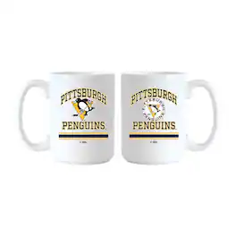 Logo Brands - Pittsburgh Penguins 15oz. Current & Throwback Mug Set - Multicolor