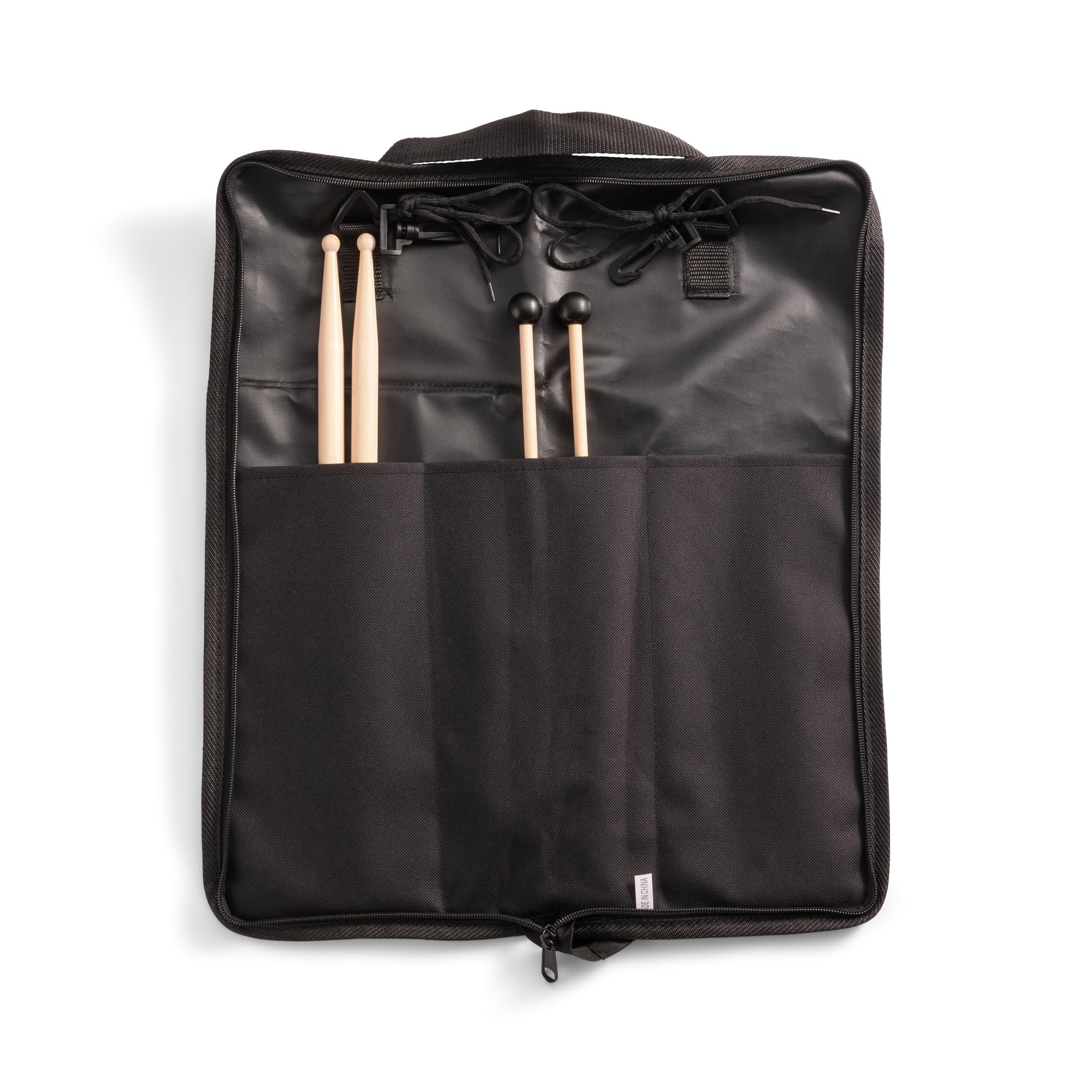 Alt View 5. On Stage Stands - On-Stage Student Percussion Kit - Maple Drumsticks, Rubber Mallets, Chrome-Plated Drum Key, Educational Poster, - Black.