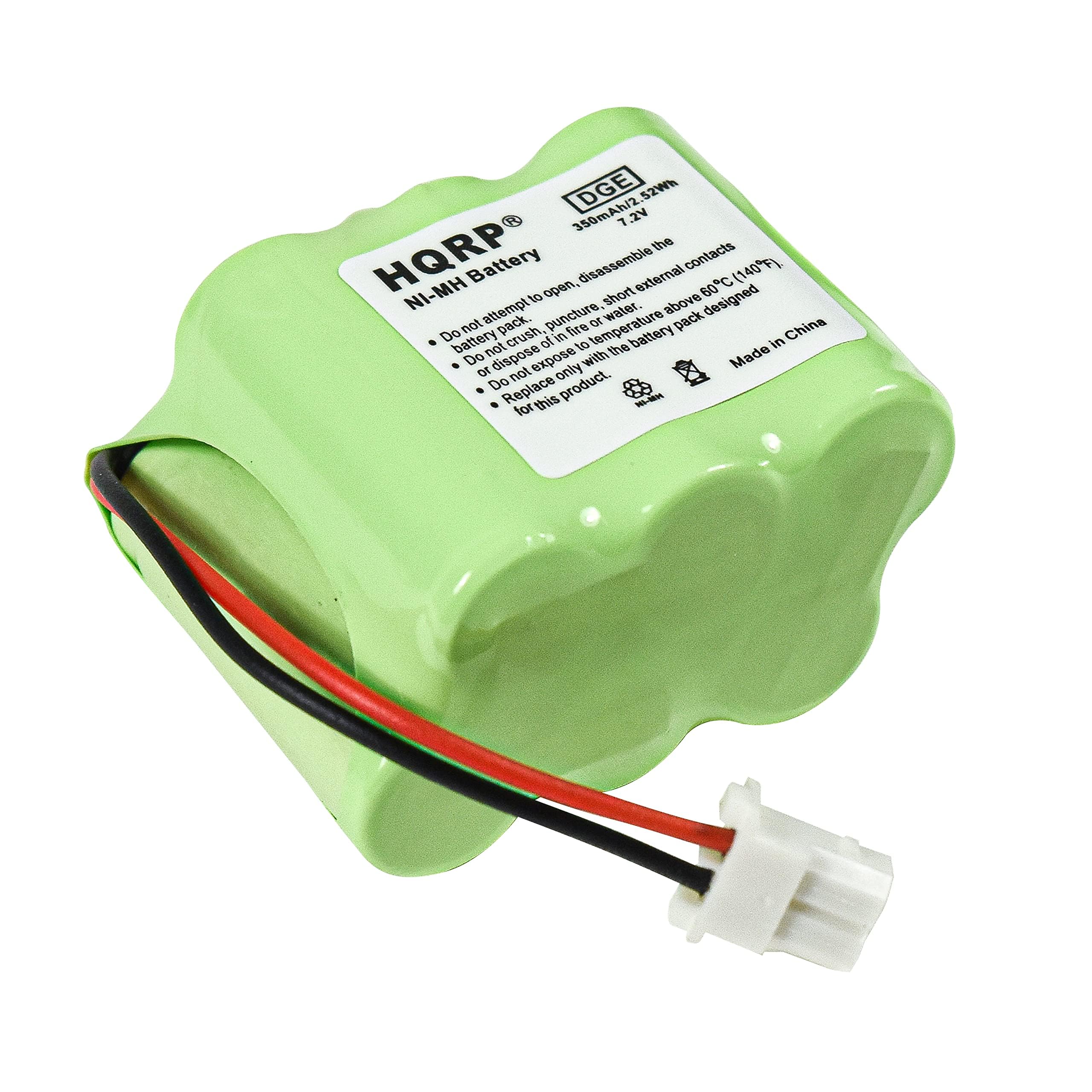 DGE  
350mAh/2.7V  
HQRP  
NI-MH Battery  

Do not attempt to open, disassemble the battery pack.  
Do not crush, puncture or expose to fire.  
Do not dispose of in water.  
Do not replace the battery with a different type.  
For this product only.  

Made in China  

HM-I  

(140)