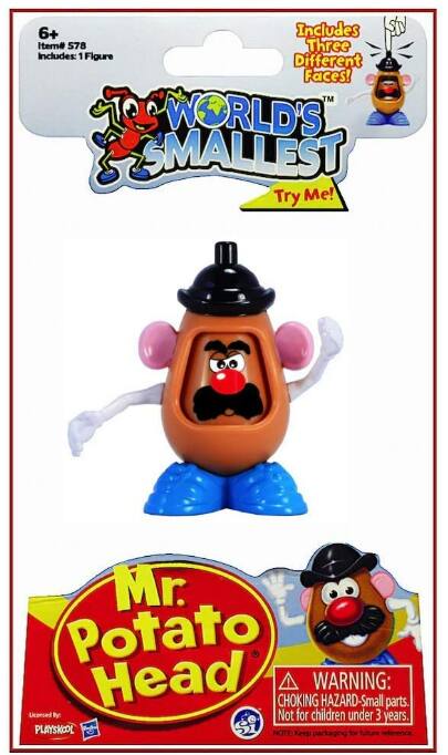Super Impulse World's Smallest Mr Potato Head Novelty Toy Brown