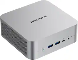 Minisforum - M1 Pro AI Mini PC, Intel Core Ultra 9 285H, 32GB RAM, 1TB SSD, 99 TOPS AI Performance - Silver