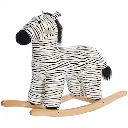Qaba - Shaped Kids Rocking Horse with Realistic Sound for 2-4 Years