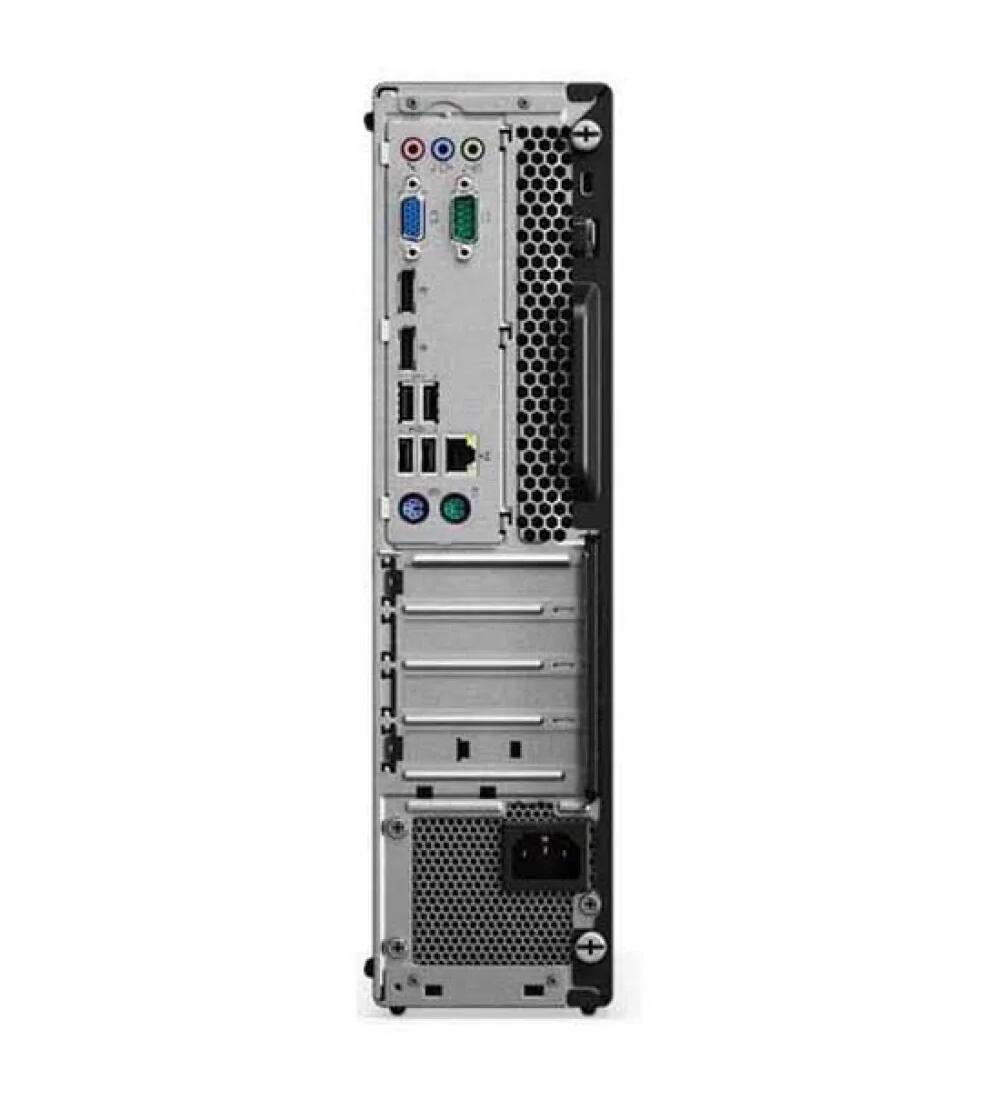Angle. Lenovo - Lenovo ThinkCentre M75s Gen 1 SFF, AMD Ryzen 5 Pro 3400GE 3.3GHz, 8GB DDR4, 256GB NVMe SSD, Windows 11 Pro 64-bit - Black.