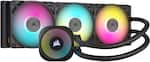 Front. CORSAIR - iCUE LINK TITAN 360 RX Liquid CPU Cooler with RGB Lighting - Black.