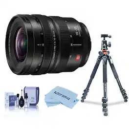 Bundle - Panasonic - LUMIX S PRO 16-35mm f/4 Lens for L Mount, w/Takama Video Tripod