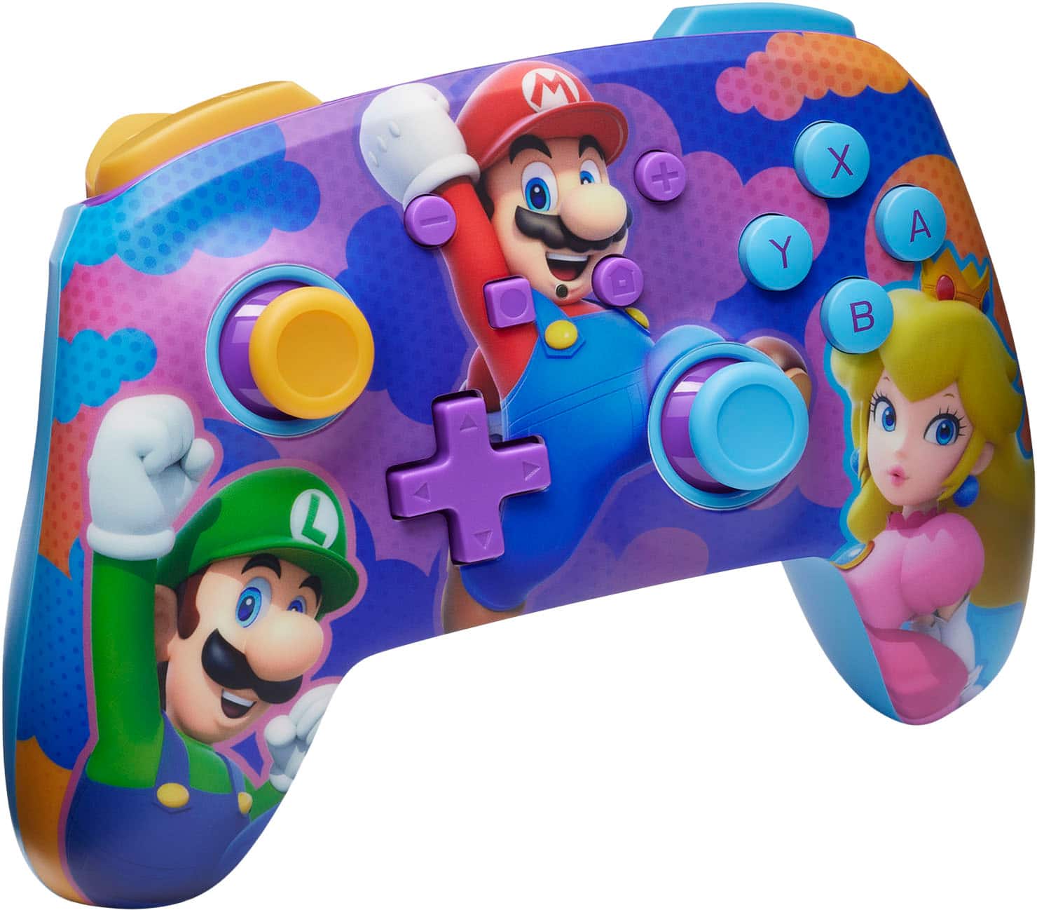 Angle. PowerA - PowerA Enhanced Wireless Controller for Nintendo Switch - Color Splash Heroes - Color Splash Heroes.