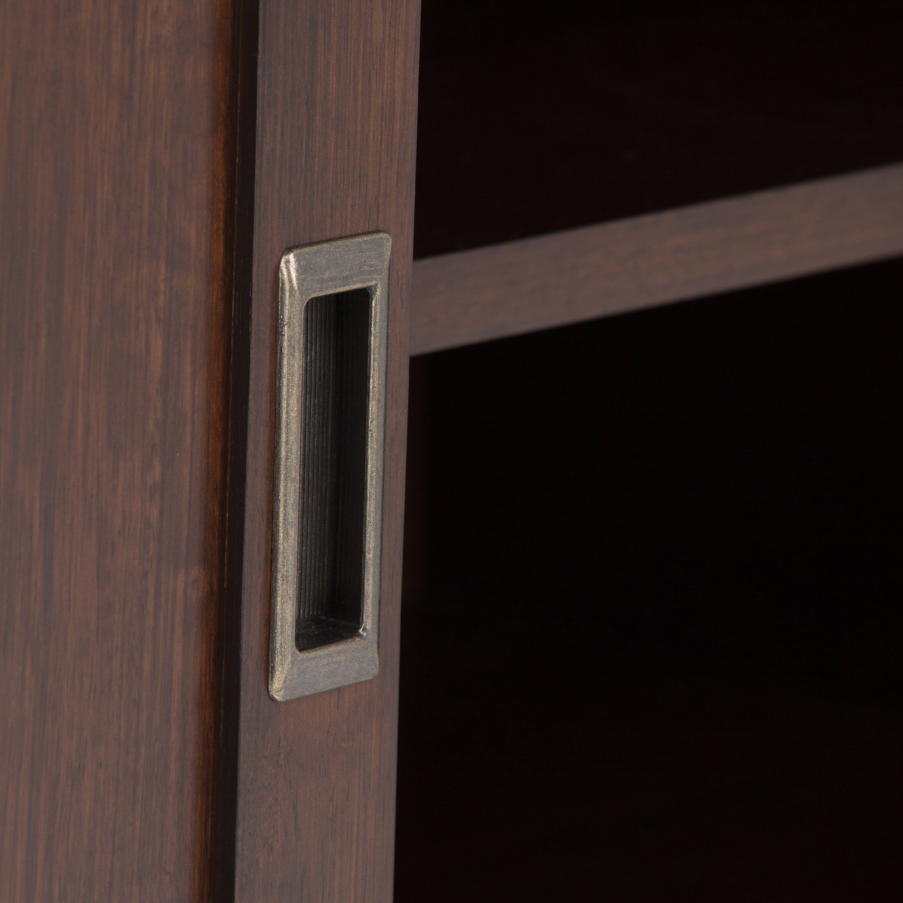 Alt View 9. Simpli Home - Draper SOLID HARDWOOD 60 inch Wide Mid Century Modern TV Media Stand in Medium Auburn Brown For TVs up to 65 inches - Medium Auburn Brown.