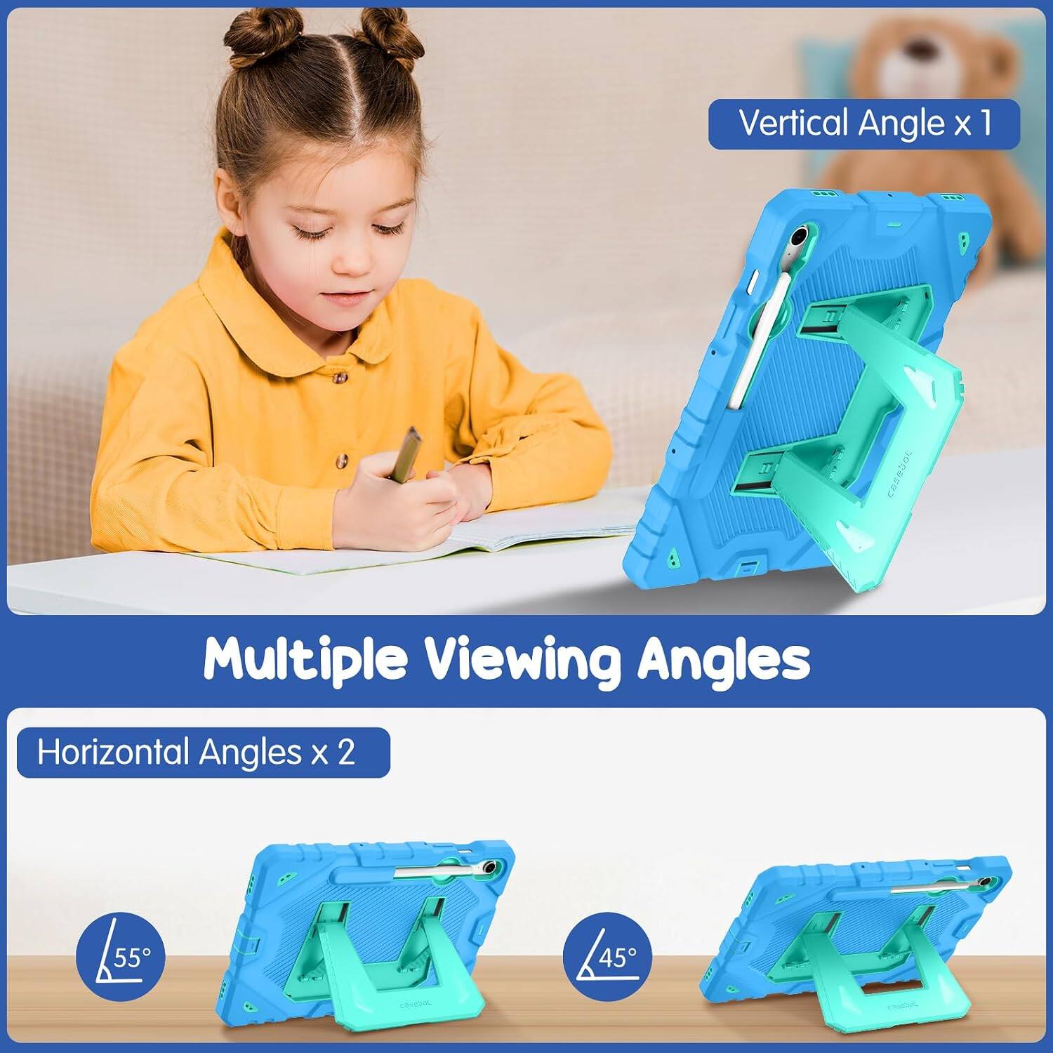 Vertical Angle x 1  
Multiple Viewing Angles  
Horizontal Angles x 2  
55°  
45°