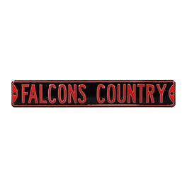 Authentic Street Signs - Atlanta Falcons 6" x 36" Steel Street Sign - Black