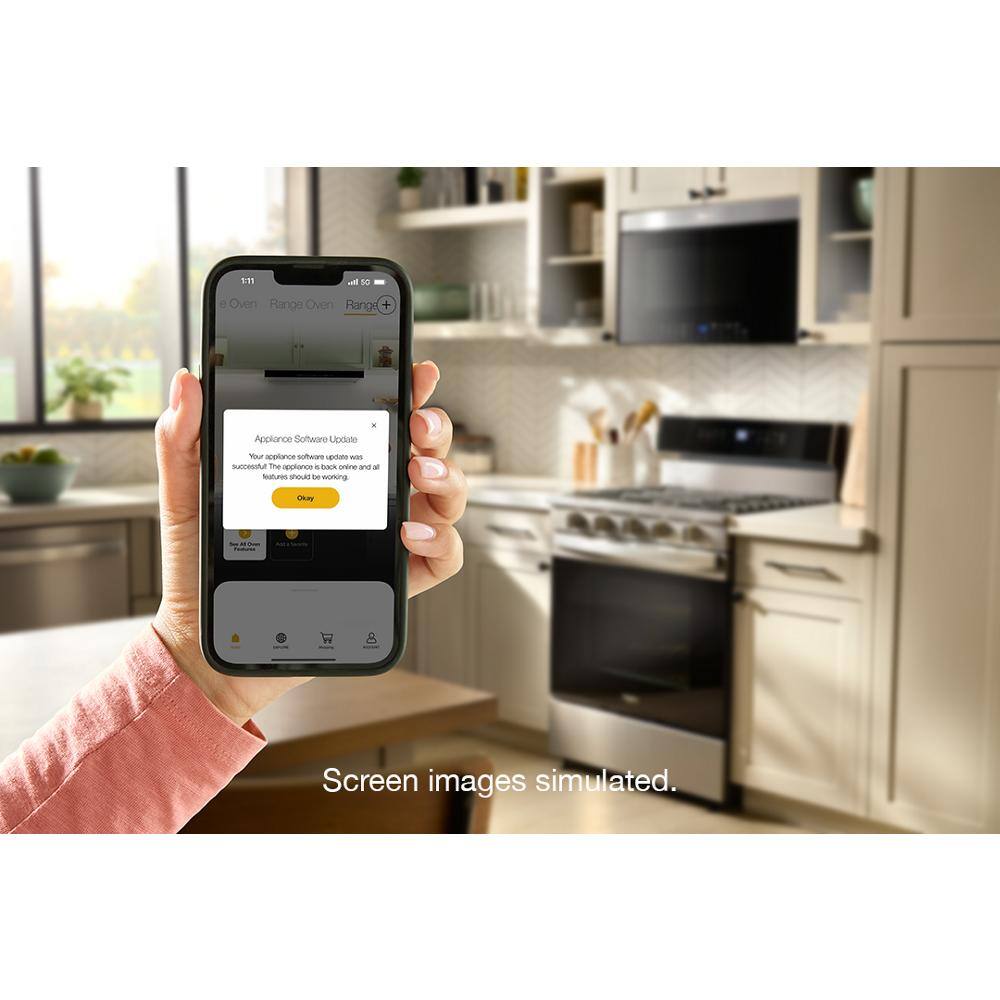 Appliance Software Update

Your appliance software update was successful. All features should be working.

Screen images simulated.