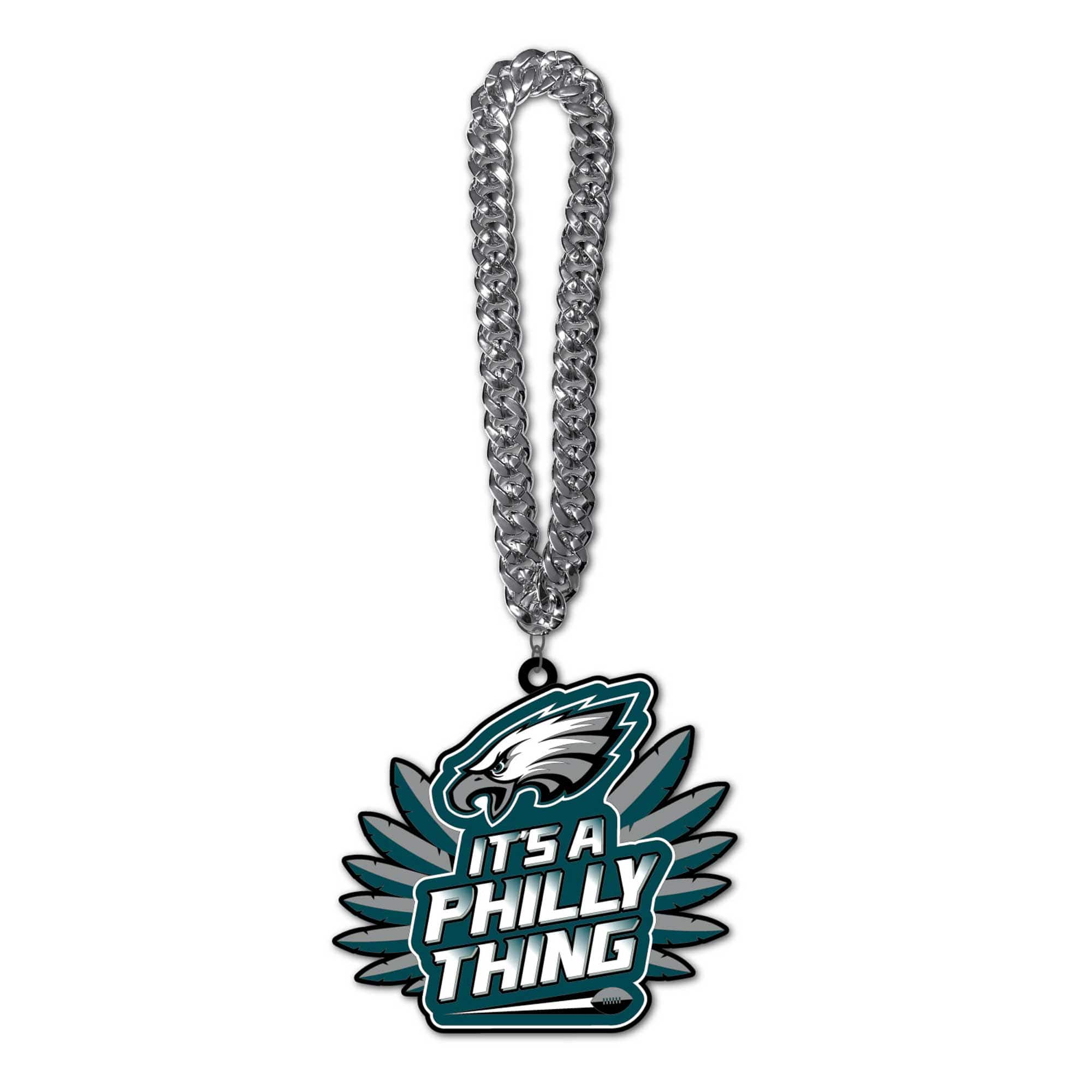 MOJO - Philadelphia Eagles Slogan Fan Chain Necklace - Green price history on PriceWatchPro
