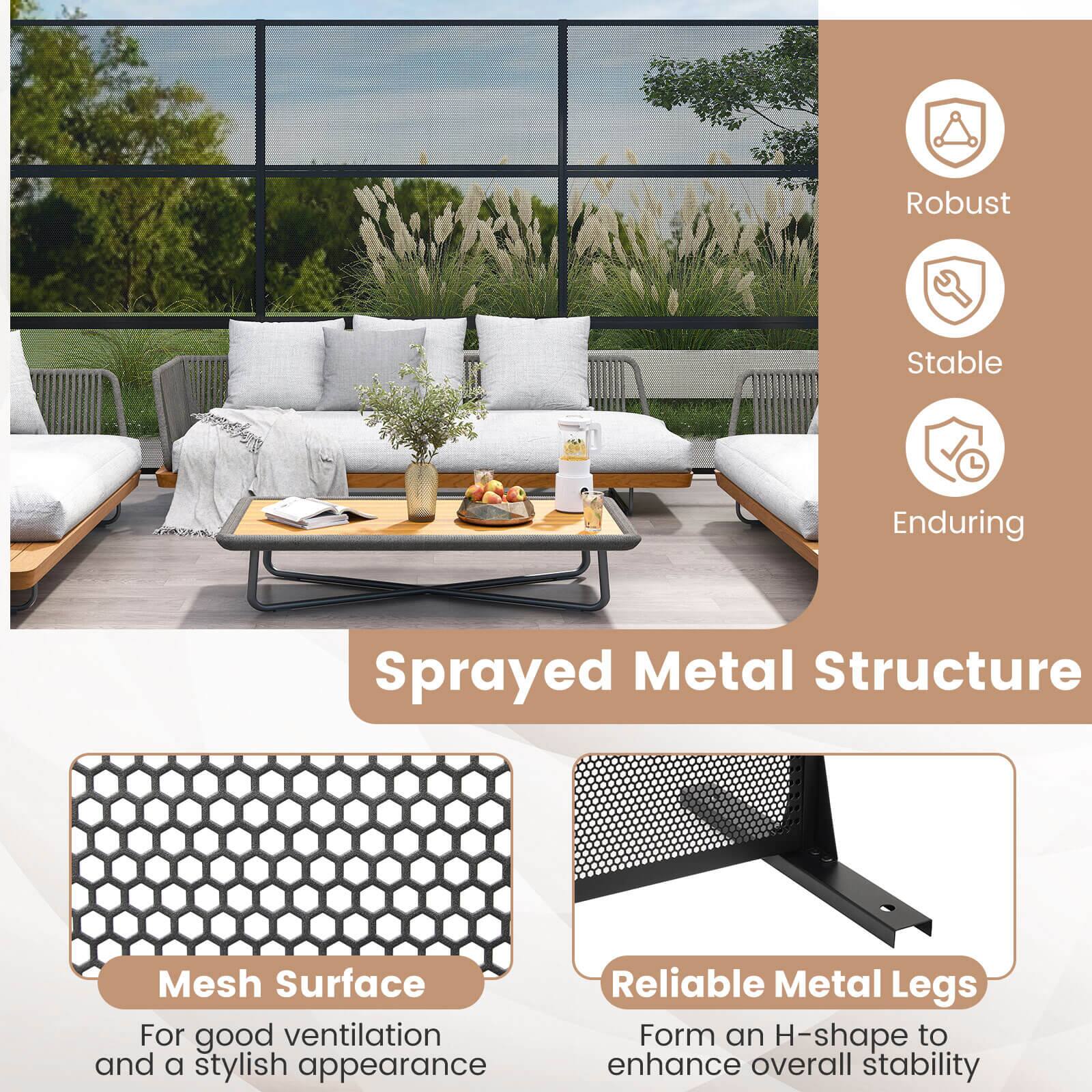 - Robust
- Stable
- Enduring

Sprayed Metal Structure

Mesh Surface
For good ventilation and a stylish appearance

Reliable Metal Legs
Form an H-shape to enhance overall stability