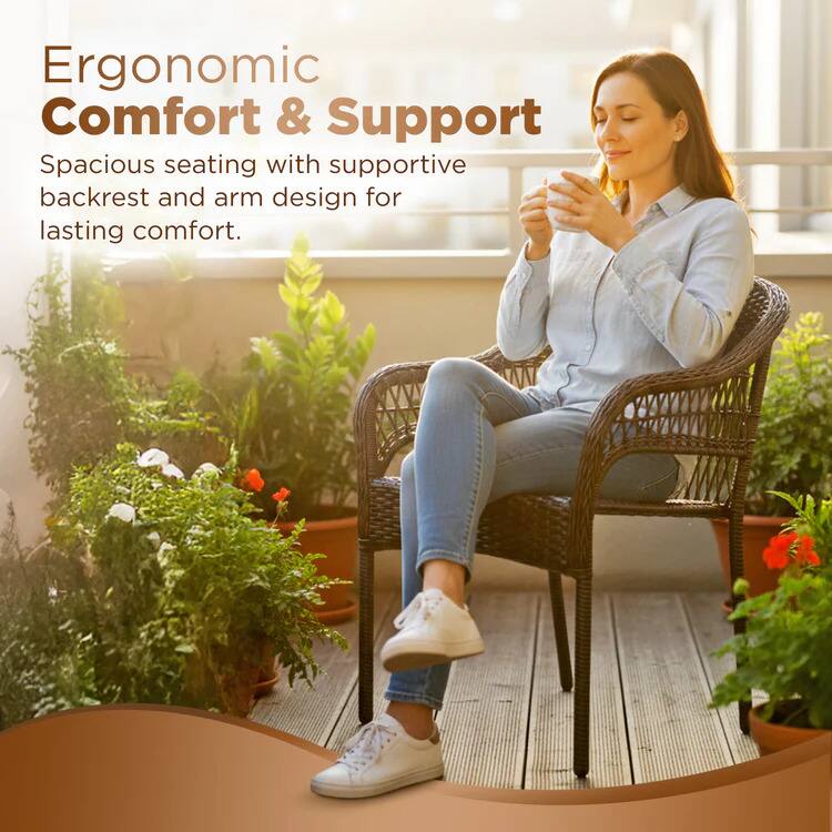 Ergonomic Comfort & Support

Spacious seating with supportive backrest and arm design for lasting comfort.