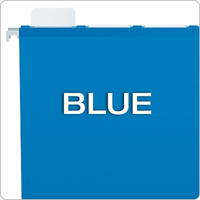 Alt View 3. Pendaflex - Ready-Tab Premium Reinforced Hanging File Folder, 5-Tab, Letter, 25/Box - Blue.