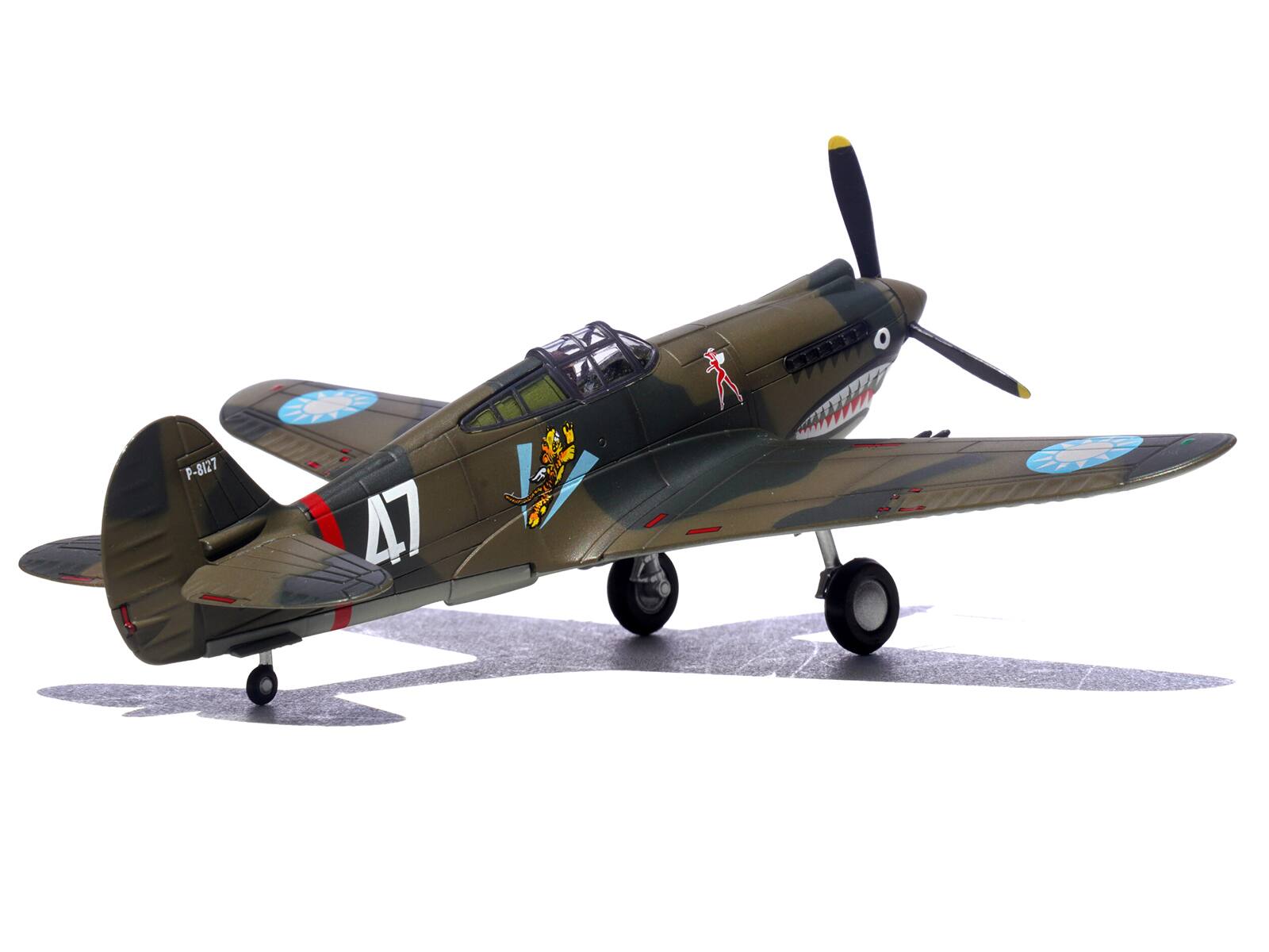 Back. Legion - Curtiss P-40B/C Warhawk Fighter White 47 Robert T. Smith 3rd Squadron Hell's Angels Chinese Air Force Burma 1942 1/72 - Multicolor.
