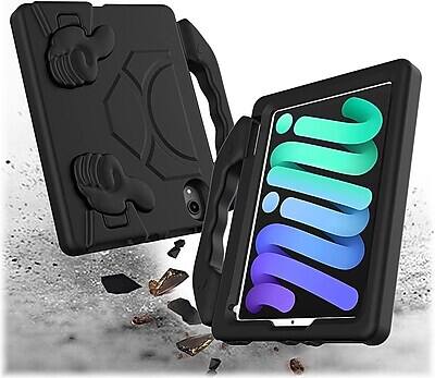 Alt View 7. SaharaCase - iPad mini A17 Pro & 6th Generation 2021 Protection Bundle, KidProof Case with Tempered Glass Screen - Black.