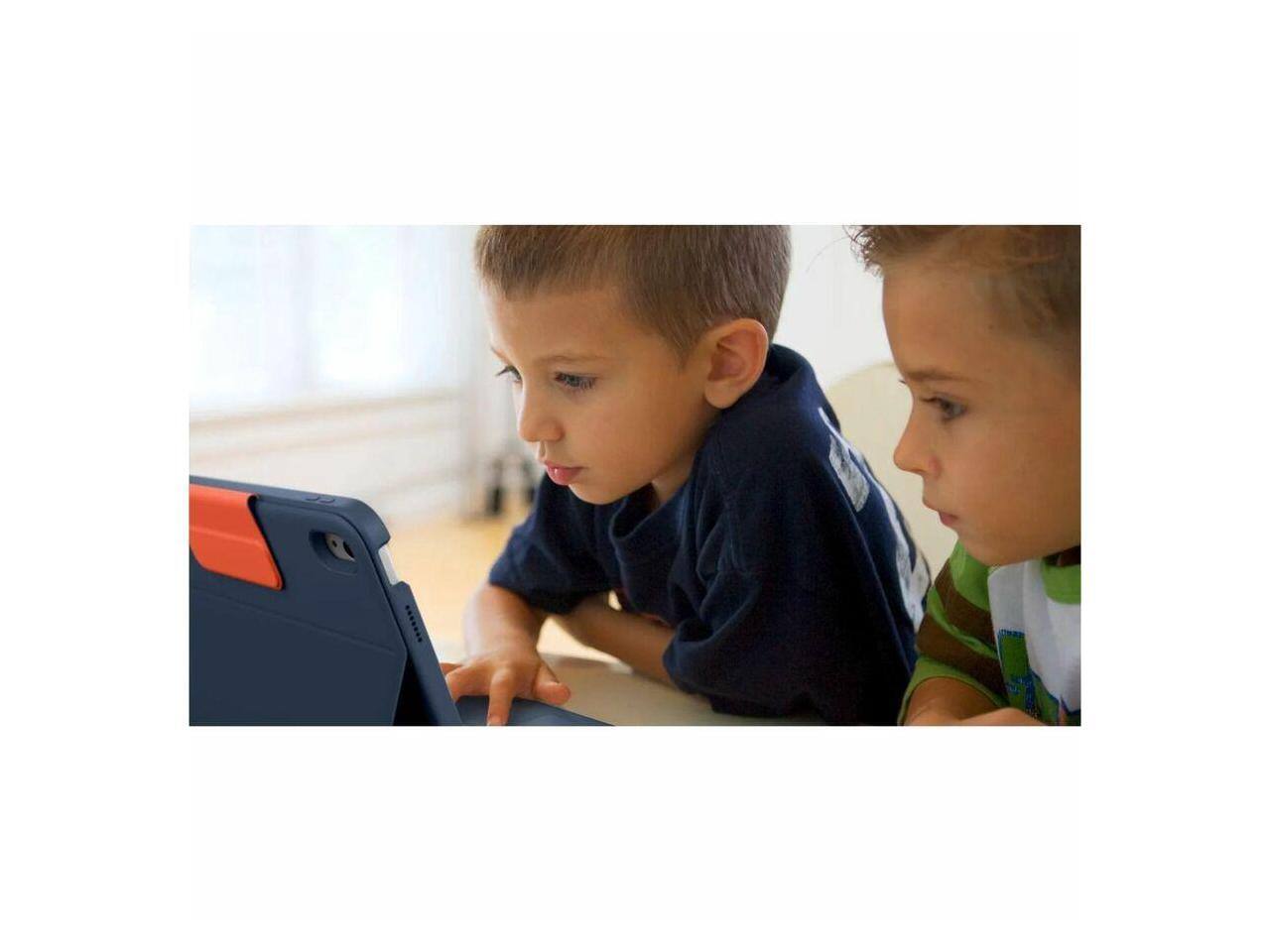 Alt View 3. Logitech - Logitech Rugged Combo 4 Touch Rugged Keyboard/Cover Case (Folio) Apple iPad (10th Generation) iPad - 920-011130 - Black.