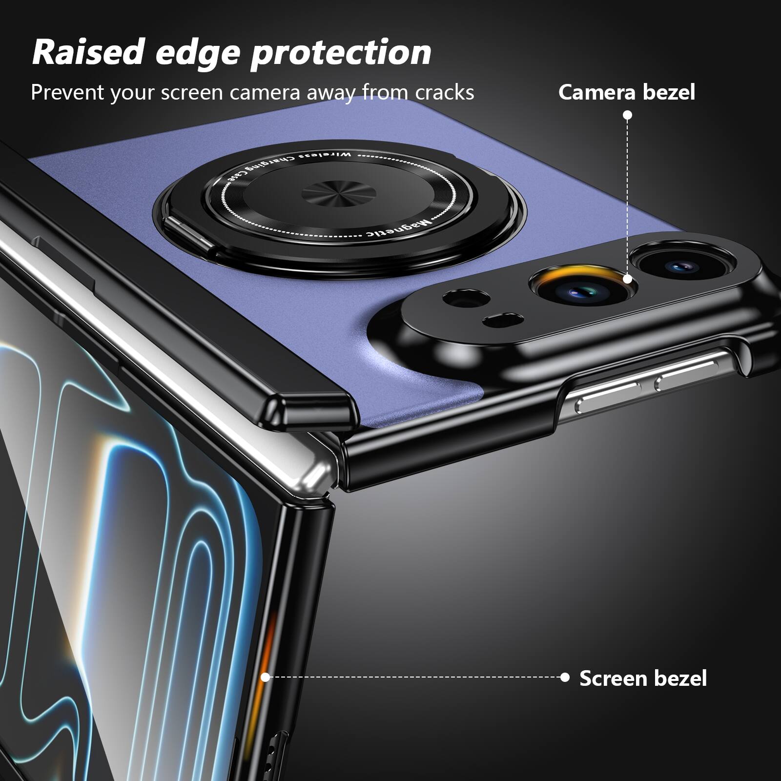 Dteck Full Hinge Phone Case for Apple iPhone Duo 2026 with Tempered ...