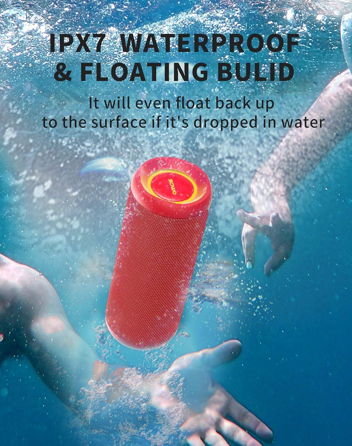 IPX7 WATERPROOF & FLOATING BUILD

It will even float back up to the surface if it's dropped in water