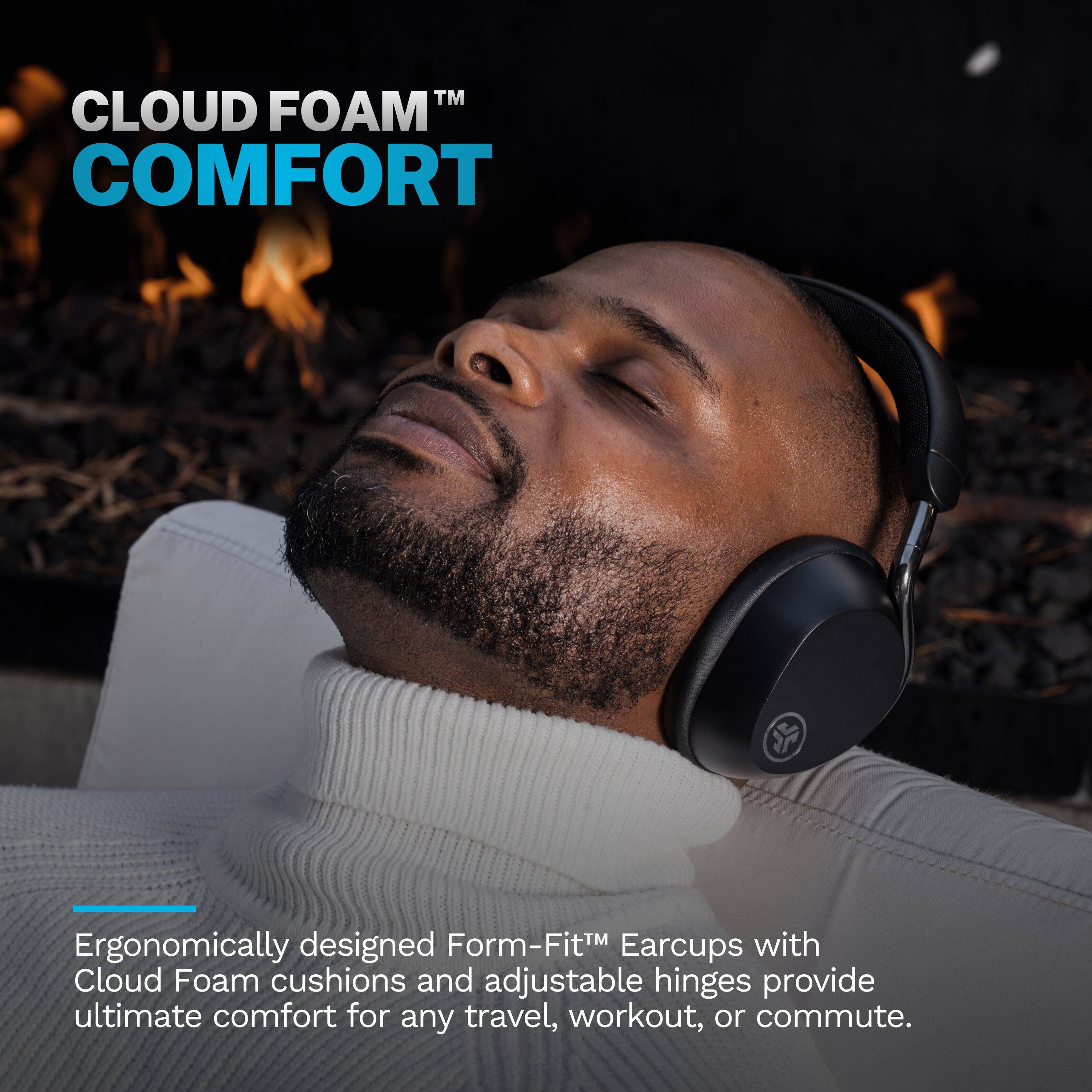CLOUD FOAM™ COMFORT

Ergonomically designed Form-Fit™ Earcups with Cloud Foam cushions and adjustable hinges provide ultimate comfort for any travel, workout, or commute.