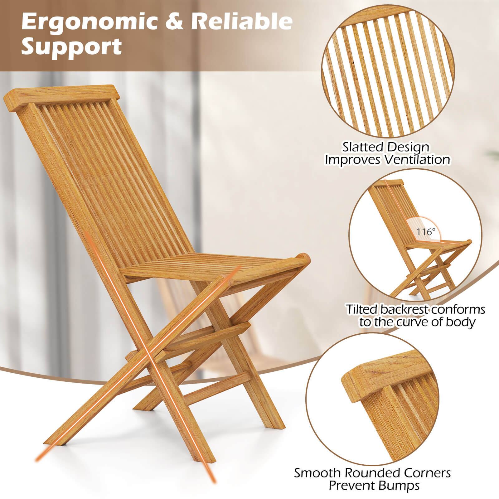 Ergonomic & Reliable Support

Slatted Design Improves Ventilation

116° Tilted backrest conforms to the curve of body

Smooth Rounded Corners Prevent Bumps