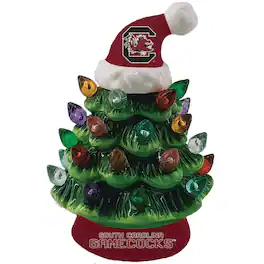 Evergreen Enterprises - South Carolina Gamecocks 8" Light Up Ceramic LED Christmas Tree - Multicolor