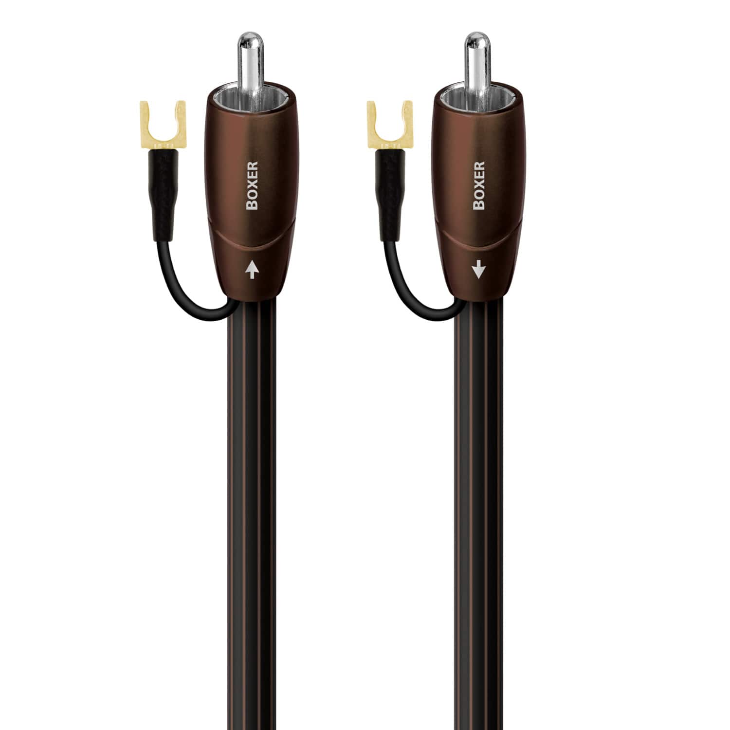 AudioQuest - Boxer RCA 65.75' Analog Low-Frequency Subwoofer Audio Interconnect with RCA to RCA Connectors - Black with Brown Stripes price history on PriceWatchPro