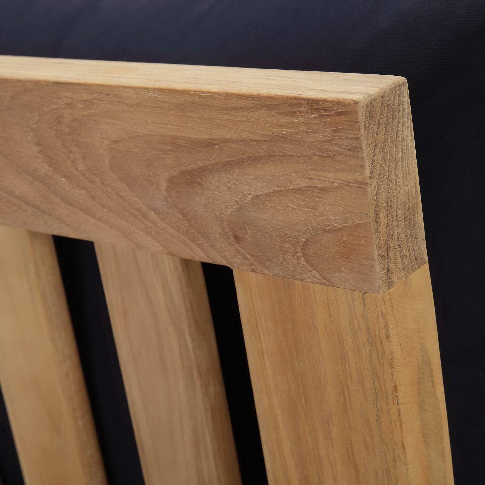 Left. Modway - Marina Outdoor Patio Teak Left-Facing Sofa by Modway - Natural Navy.