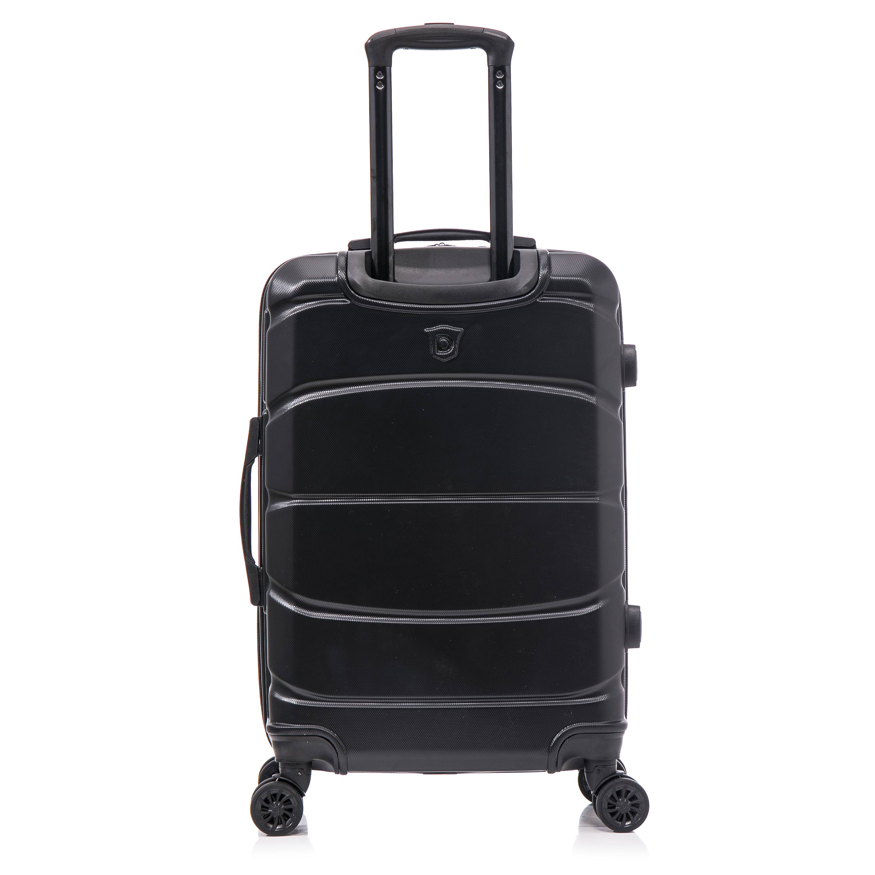 Back. DUKAP - Sense Lightweight Hardside Spinner Luggage 24" - BLACK.