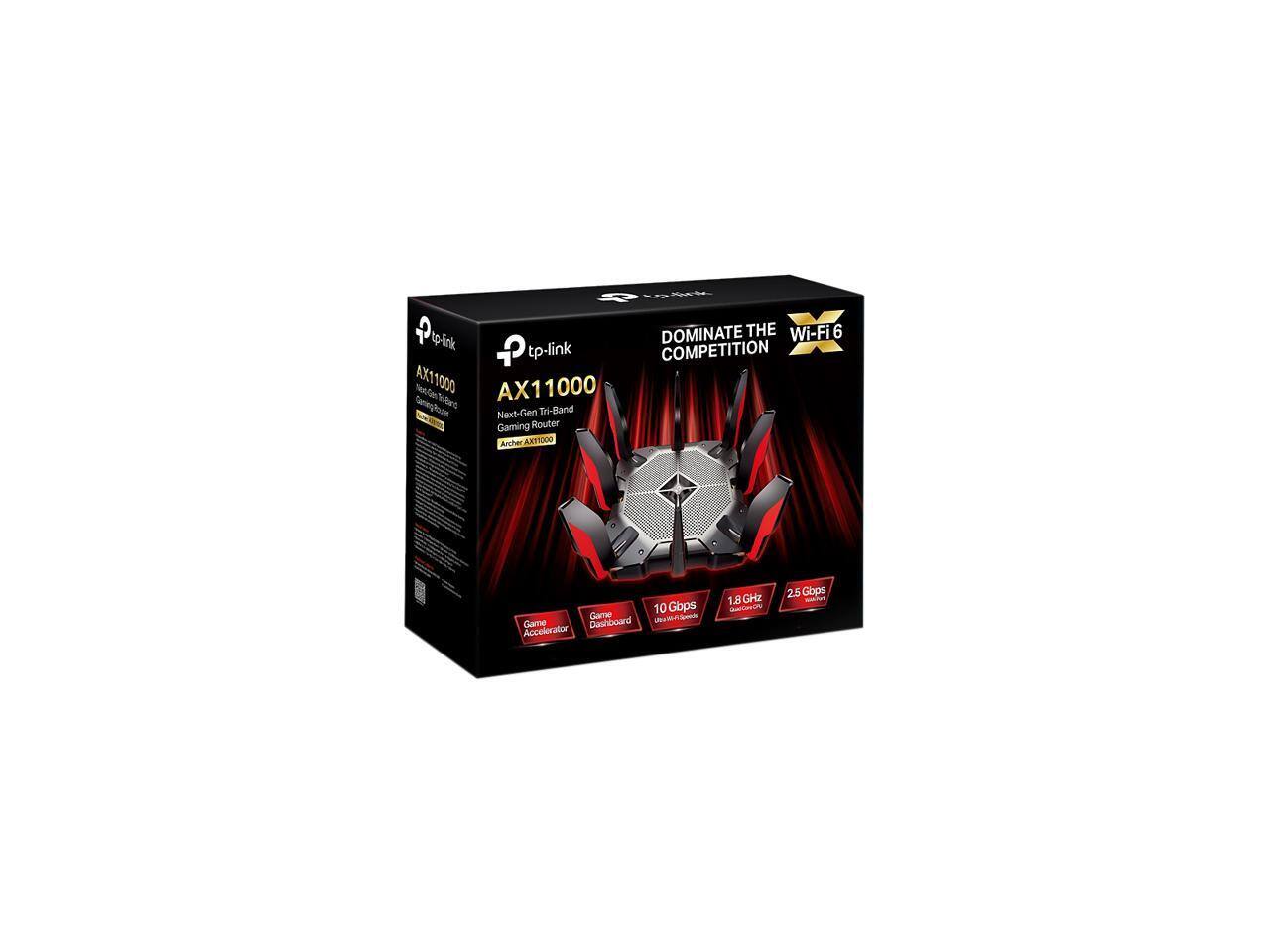 TP Link Archer AX11000 Wireless router 8 port switch GigE, 2.5