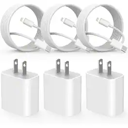 MOSZAR LLC - 3-Pack 6Ft USB-C to Lightning Fast Charger Cable for iPhone - White