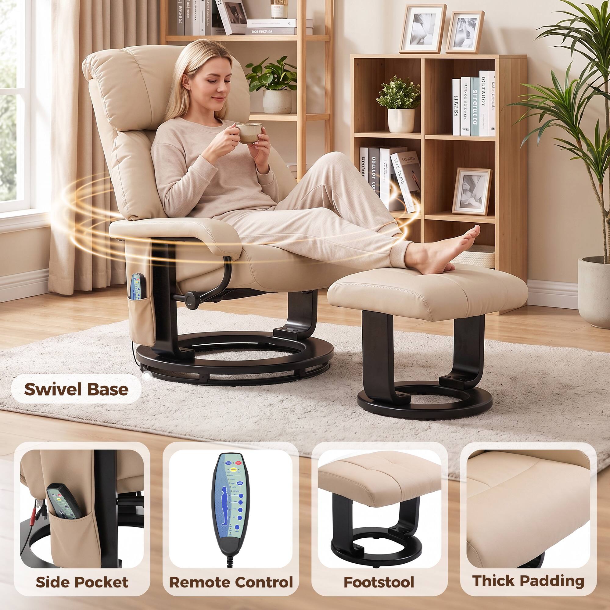 1 SAYVE

DOS TOCKEN
HOODLE
BOLLEG 
:
VITEADORE
KONTES
SEEDIUM comment
remico
10017.001

Swivel Base
Side Pocket
Remote Control
Footstool
Thick Padding