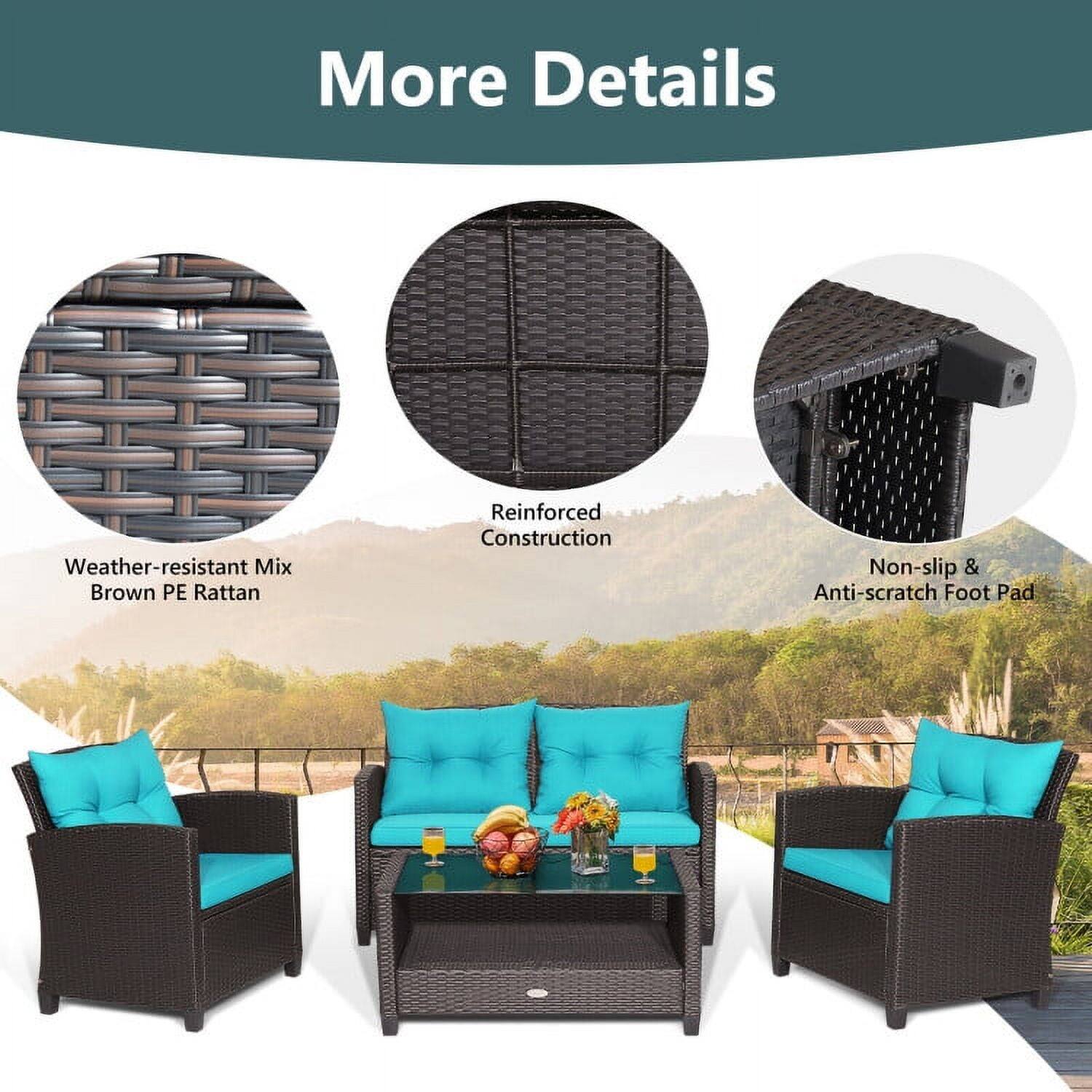 More Details

- Weather-resistant Mix Brown PE Rattan
- Reinforced Construction
- Non-slip & Anti-scratch Foot Pad