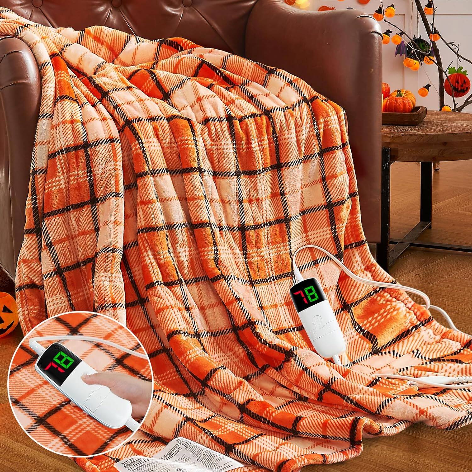 color:SunOrangePlaid+size:50"x60"