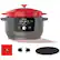Left. Instant Pot - Precision 5-in-1 Electric Dutch Oven - Cast Iron - Red.